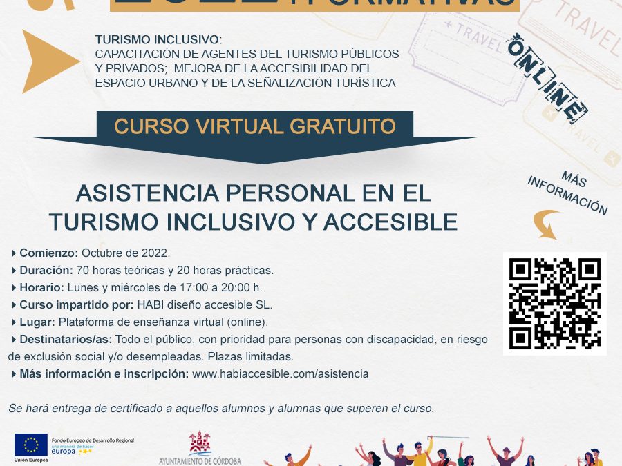 Curso de asistencia personal en el turismo inclusivo y accesible
