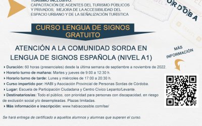 Curso de atención a la comunidad sorda en Lengua de Signos Española (Nivel A1)